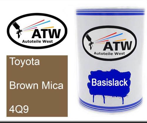 Toyota, Brown Mica, 4Q9: 500ml Lackdose, von ATW Autoteile West.